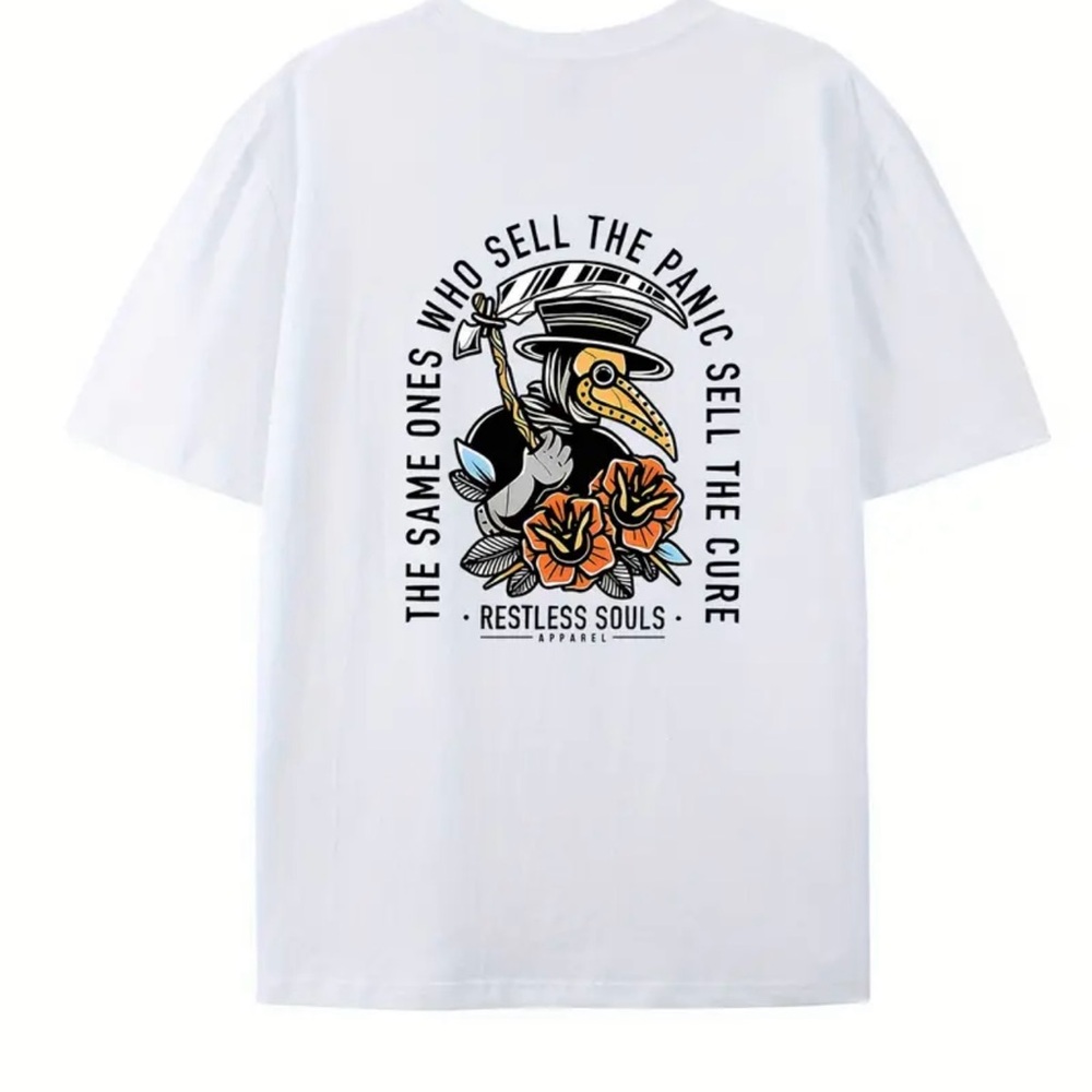White Graphic T-Shirt new XL